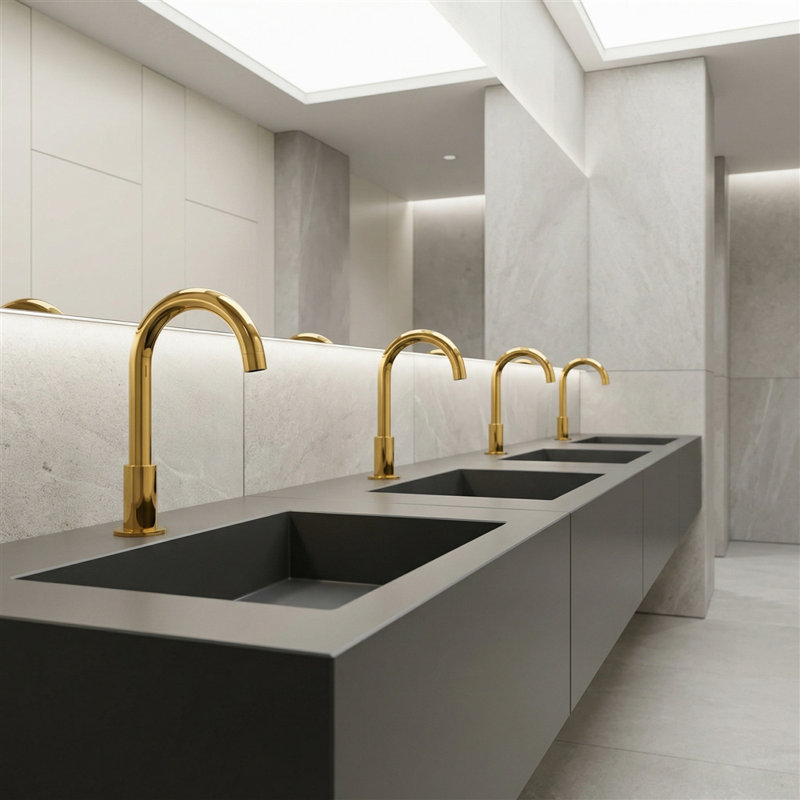 FontanaShowers Ceramic Circular Bathroom Sink with Faucet