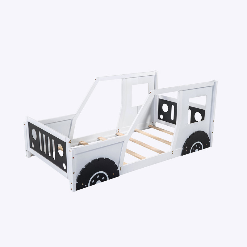 Jabel Twin Standard Bed, White