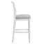 Tabouret de bar Charleston 26 po, gris vieilli, hauteur du comptoir, avec siège et dossier rembourrés gris.-1998591855-1998591852
