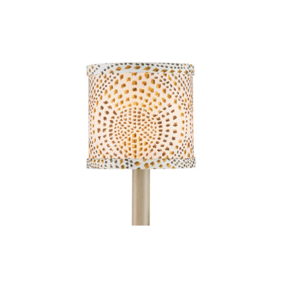 Lenore - Drum Chandelier Shade - Gold, Brown, Ivory