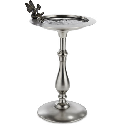 Bain d'oiseaux sur piédestal en aluminium Selders