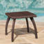 Table d'appoint d'extérieur en osier, résistante aux intempéries et durable pour un patio ou une terrasse-957549476