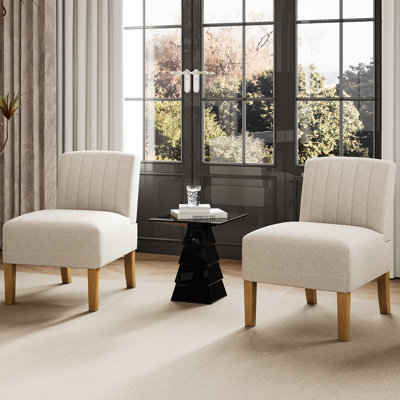 Fauteuil d'appoint sans accoudoirs pour le salon
