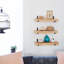 3 tablettes flottantes en bois - à utiliser comme plateaux ou tablettes