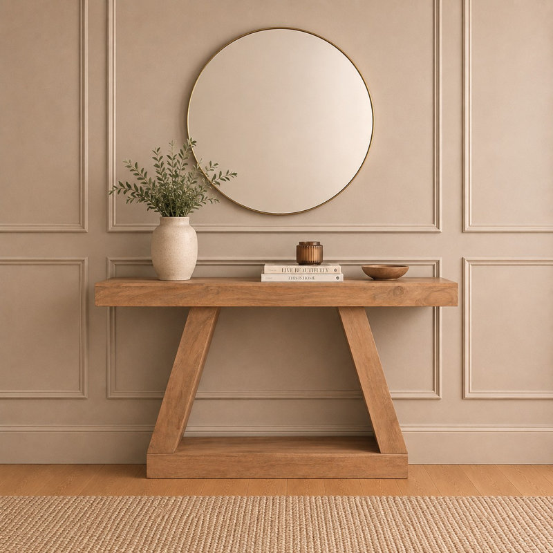 Console Table, Brown