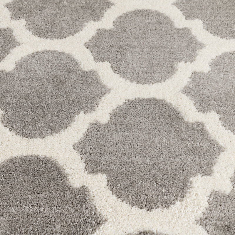 Tapis gris clair Sanya, Gris clair, 5' x 7'