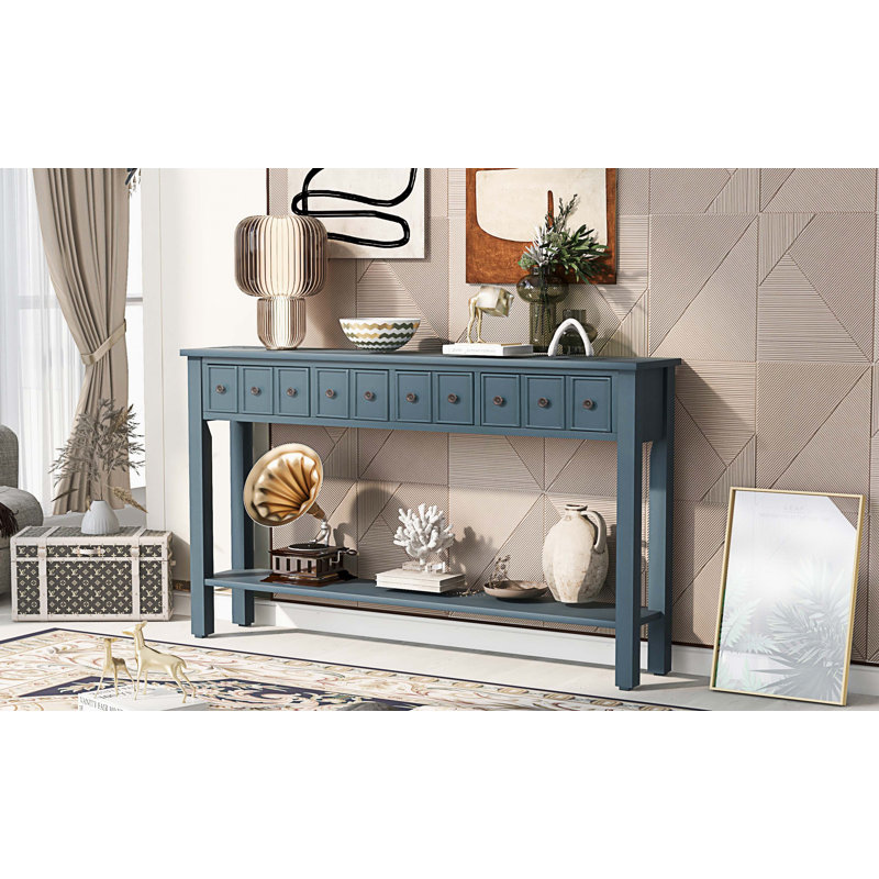 Console 60,03 po, Bleu marine