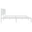 Metal Bed Frame with Headboard White-275720542