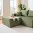 6-Piece Modular U-Shaped Sectional Sofa In Black