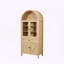 Armoire de rangement en dôme rétro avec arche et grande capacité-1117179939