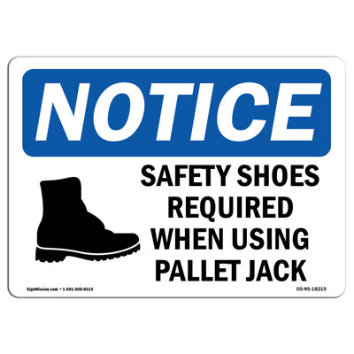 Safety Shoes Required When Using Sign