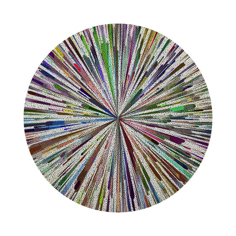 Glass Beads Round Beaded Placemats