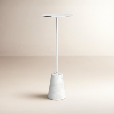 Maisel 8" Genuine Marble End Table