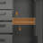 Robust Metal Cabinet For Tools - Garage, Office, Home Use 29.69"W X 16.19"D 34.02"H Black And Gray With Wheels Ample Space Black/Gray