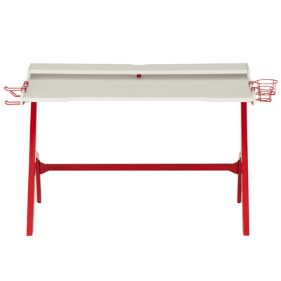 Poste de travail portatif ergonomique pour ordinateur avec porte-gobelet et crochet pour écouteurs Port