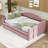 Twin-Size Velvet Daybed with Tufted Detail and Built-in USB Charging Station-199306428