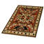 Chelaberd Wool Southwestern Area Rug in Beige/Red