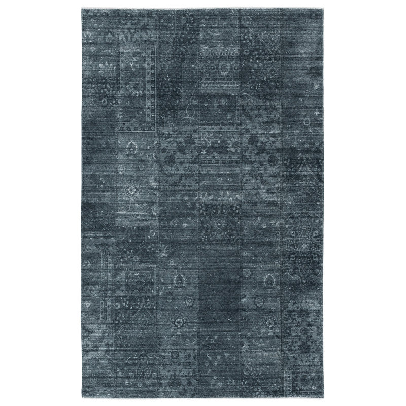 Southsea Vintage Look Machine Made Indoor / Outdoor Area Rug, Rectangle 6'4" x 9'2"
