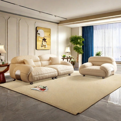 Traditional Chinese style straight row sofa set