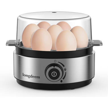 CHEFMAN - Electric Egg Cooker + Boiler, Quickly Makes 6 Eggs