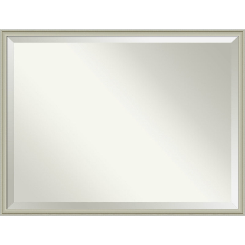 Miroir mural Florence, Rectangle, 31,75 po x 41,75 po, Argent