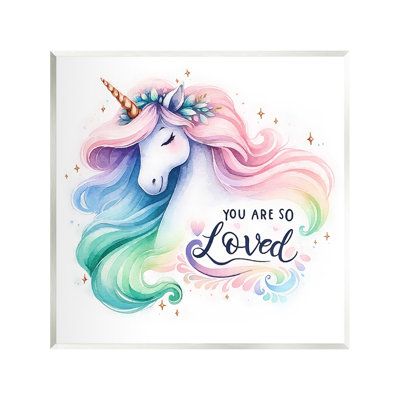 So So L licorne, art mural sur toile par Amanda Greenwood