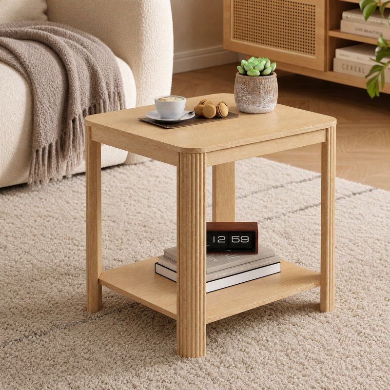 Table de bout d'angle, 1, Chêne