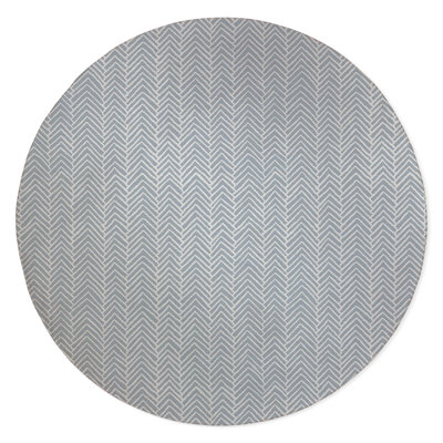 Chevron Block Non-Slip Outdoor Rug