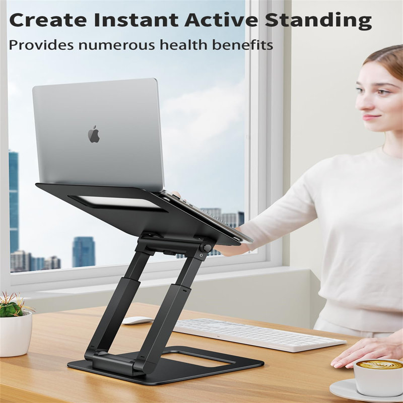Metal Monitor Stand, Black