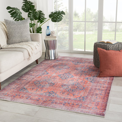 Tapis oriental bleu / rouge / orange Defranco