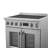 Forno Torino French Door 30 Inch Induction Range with Air Fryer, Air Sous Vide & True Convection-129859140