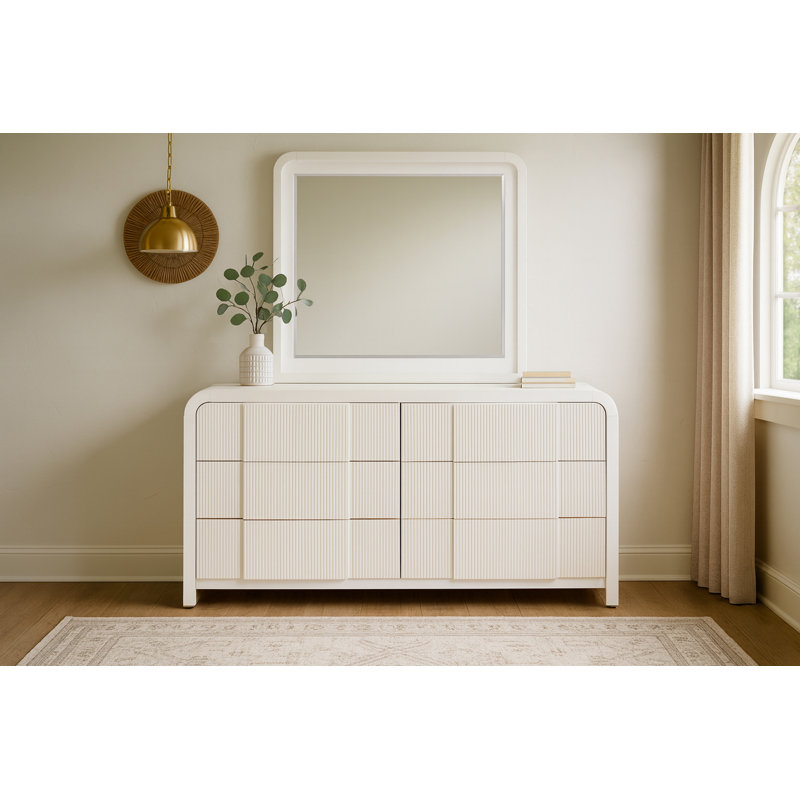 Ishaque Arch Wall Mirror, Cream