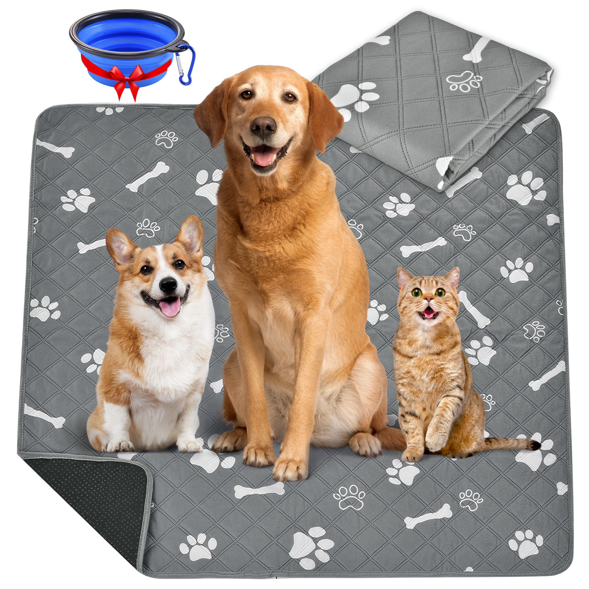 Paw Inspired Washable Pee Pads for Dogs | Reusable Puppy Pads | Waterproof Whelping Pads | Washable Training Pet Pads Washable Potty Pads Extra Large