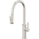 Davoli Pull-Down Kitchen Faucet with Squeeze Sprayer - High Arc Spout
