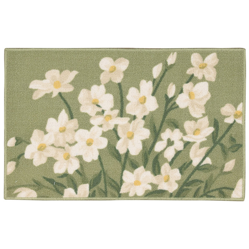 Tapis en cascade vert-bleu light Andora