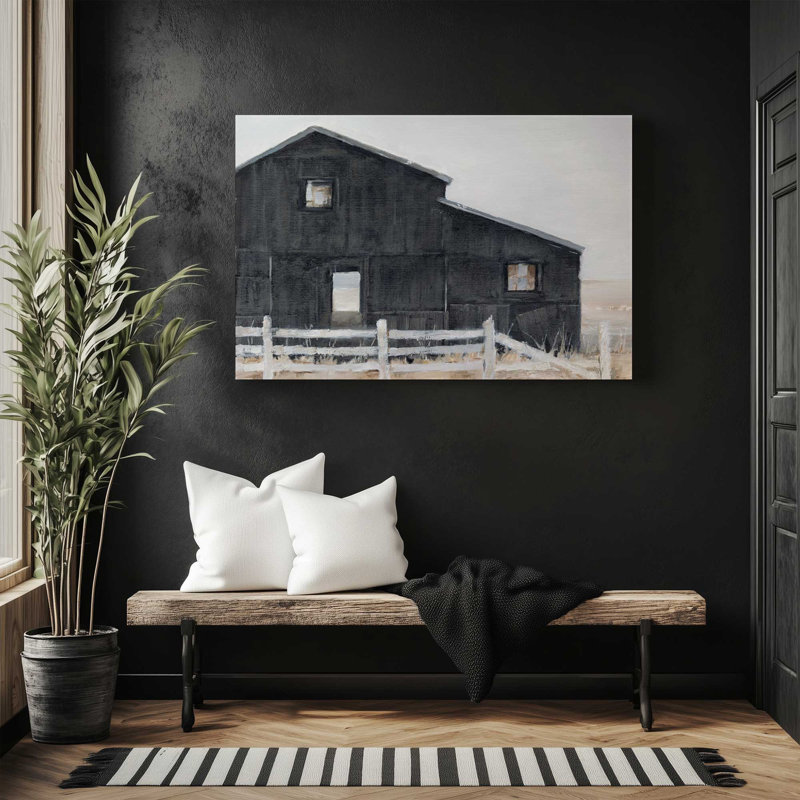 Impression sur toile Weathered Barn II, H 12 po x l 18 po x P 1,25 po, Toile tendue, 1