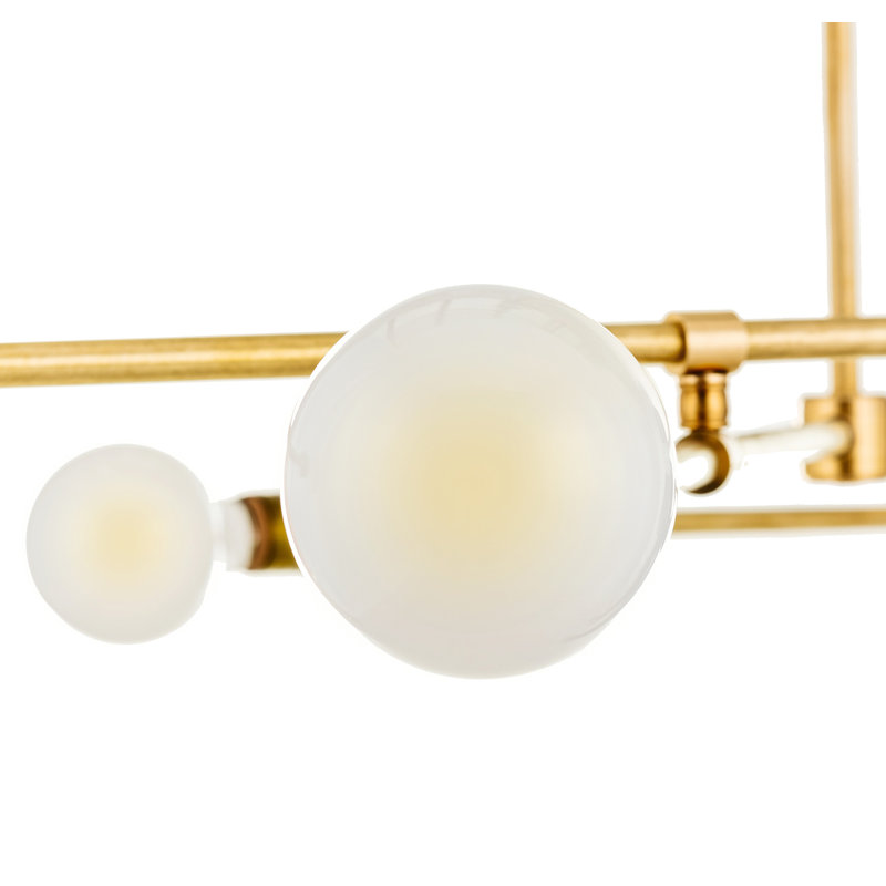 Linear Brass Chandelier
