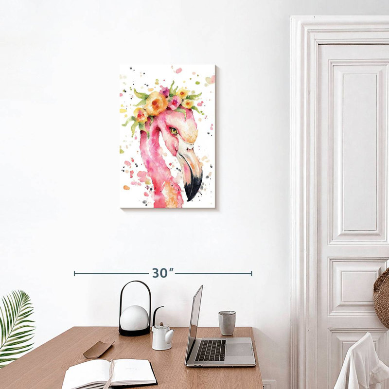 Brampt Little Flamingo, 24" H x 16" W