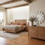 Weekender Sand Dune 4 Piece King Bedroom Set W/Dresser Mirror-2029041434-2029041438