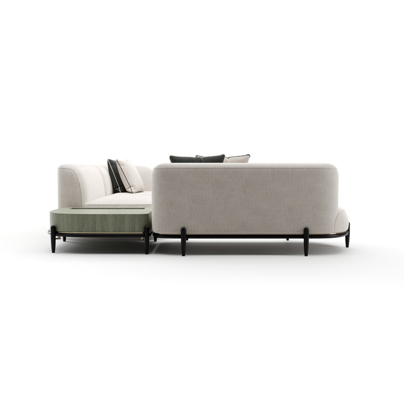 Sectional, 31" H x 218" W x 177" D, Left Hand Facing