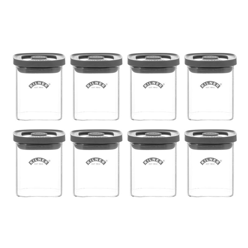 Kilner Fresh Storage Spice Jar Set 0.16 Litre, 8