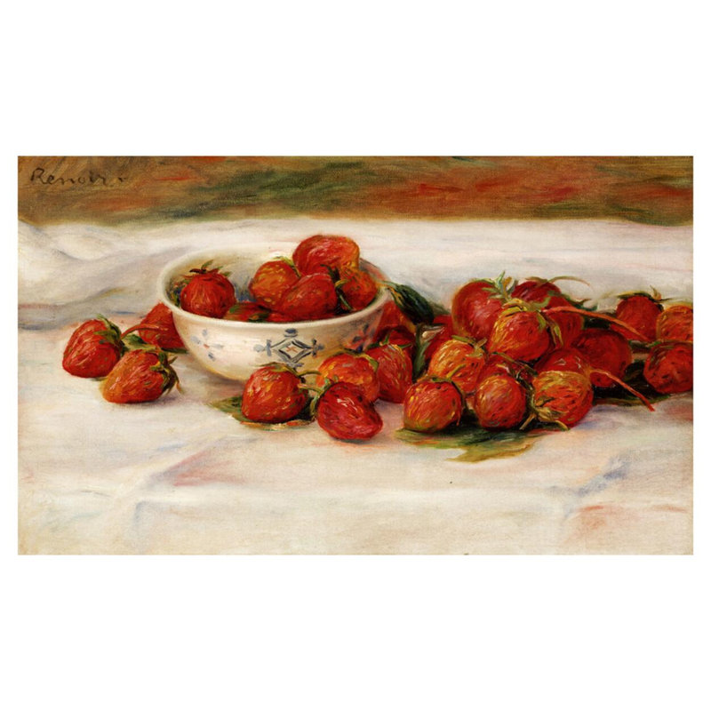 «Strawberries» par Pierre-Auguste Renoir - Estampe numérique, H 32 po x l 40 po