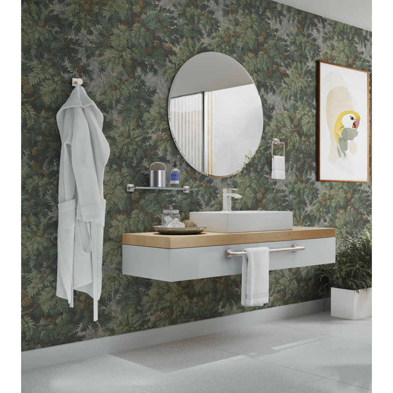 Porte-papier hygiénique standard Glam Too, Nickel satiné