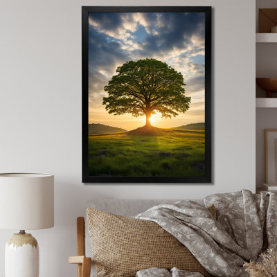 «Summer Solitude Tree Glow» sur toile