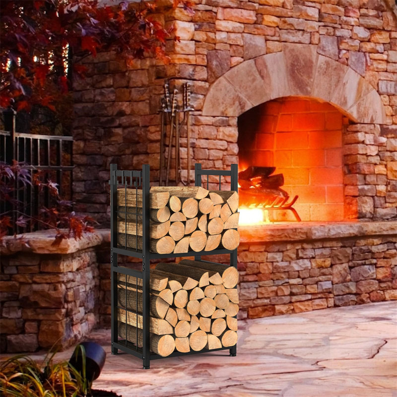 Amedio 44cm W Metal Log Rack