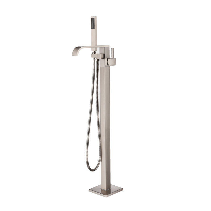 Robinet de baignoire autoportant Camari 1, Nickel brossé