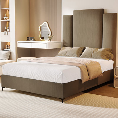 Giouli Upholstered Velvet Standard Bed