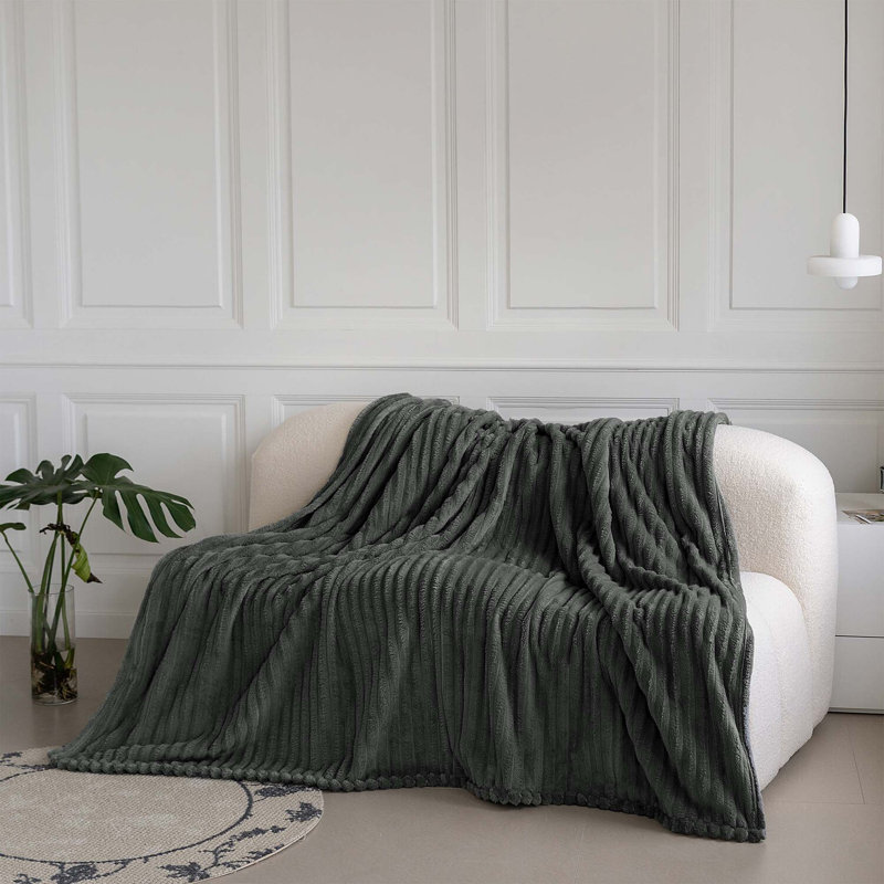 BELLISSIMA PLUSH THROW, Charcoal, 150cm x 100cm