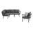 Modway Riverside 5 Piece Outdoor Patio Aluminum Set-1146680364-1146680300