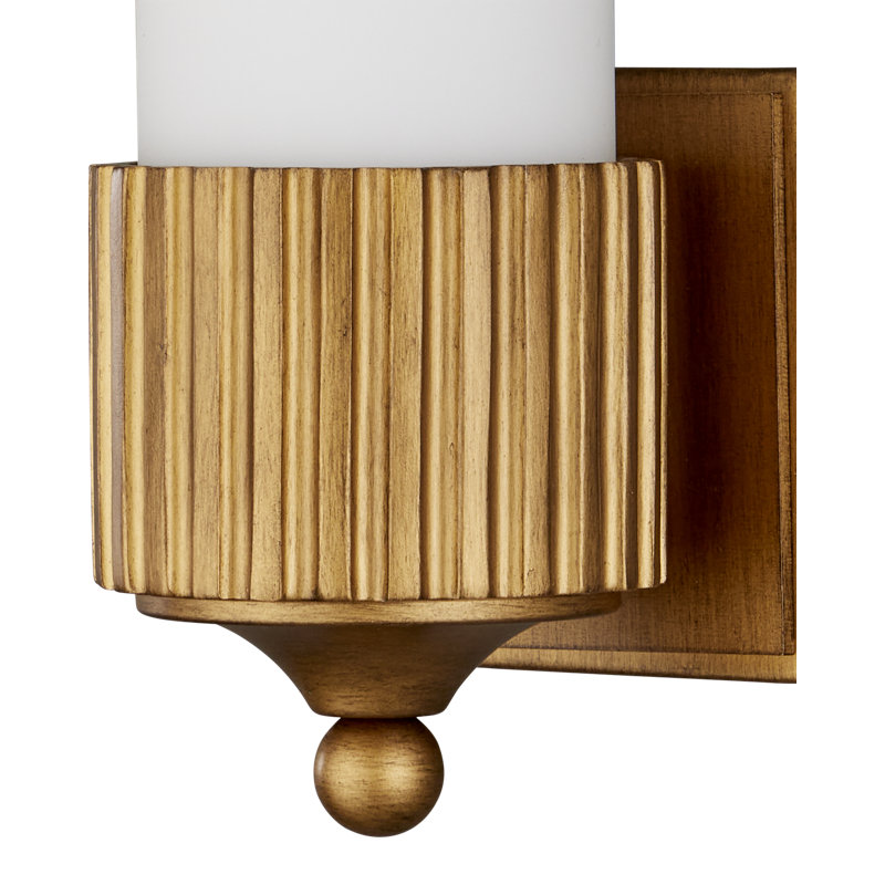 Bryce Gold Bath Wall Sconce, Gold